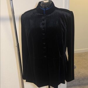 Lane Bryant Black Velvet Women's Blazer